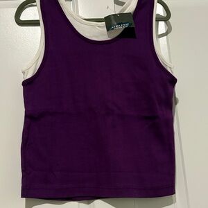 Athletic Works Purple Tank with White Trim